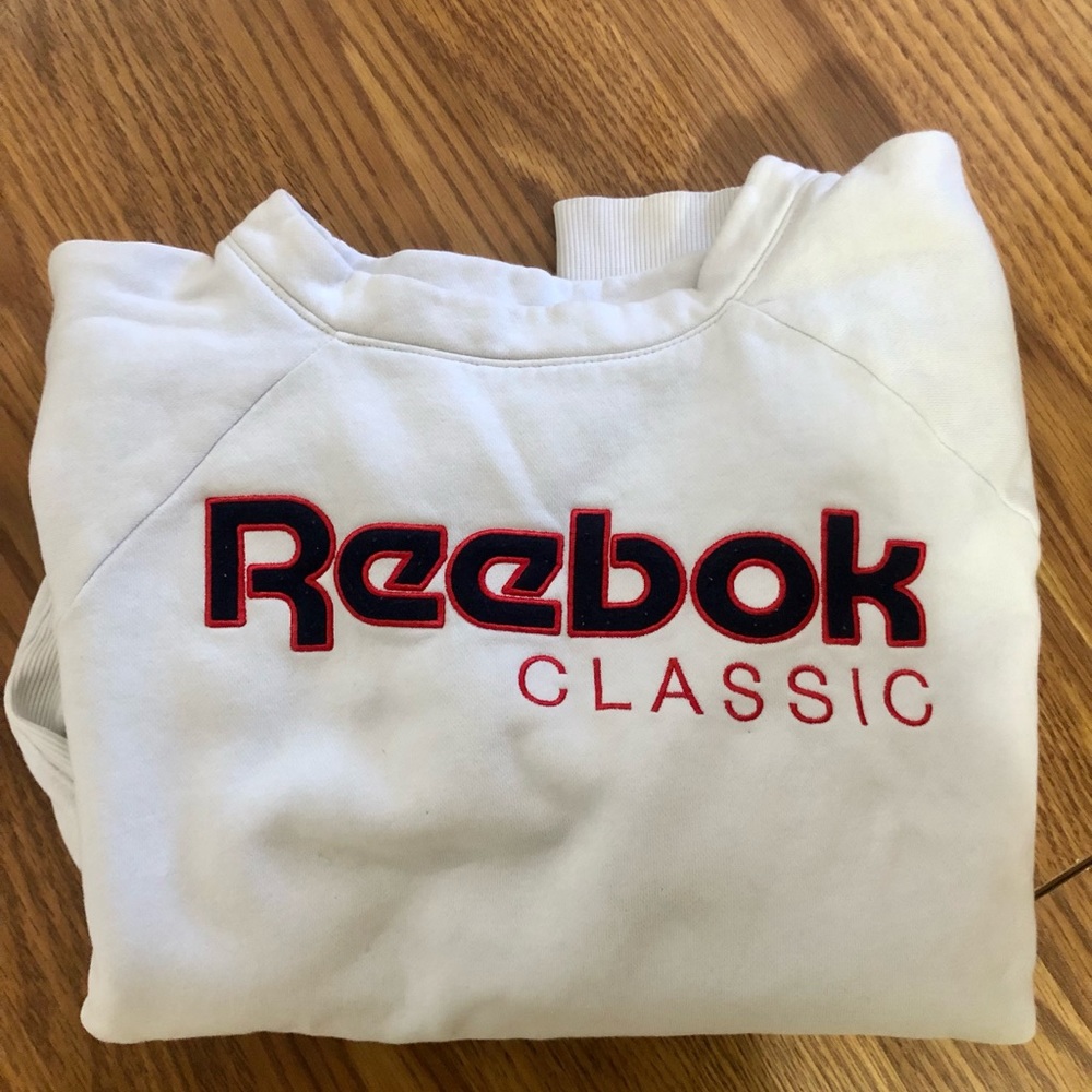 Reebok White Crew Sweatshirt